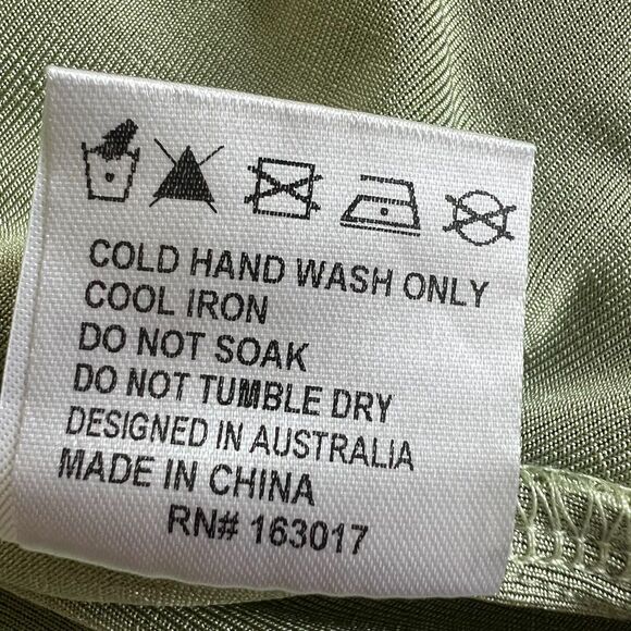 Princess Polly Ribbed Long Sleeve Open Back Mini Bodycon Dress Green Sz. 4 - Picture 11 of 14